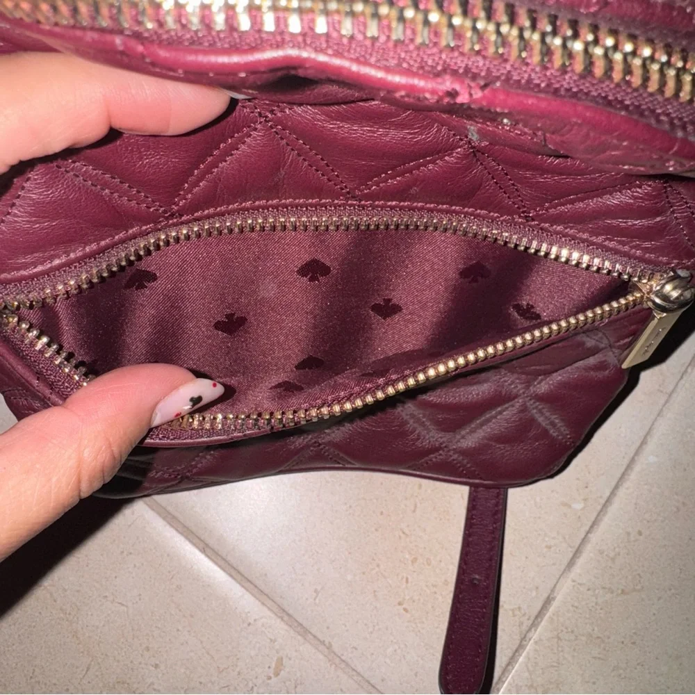 Kate Spade Quilted Wine Backpack